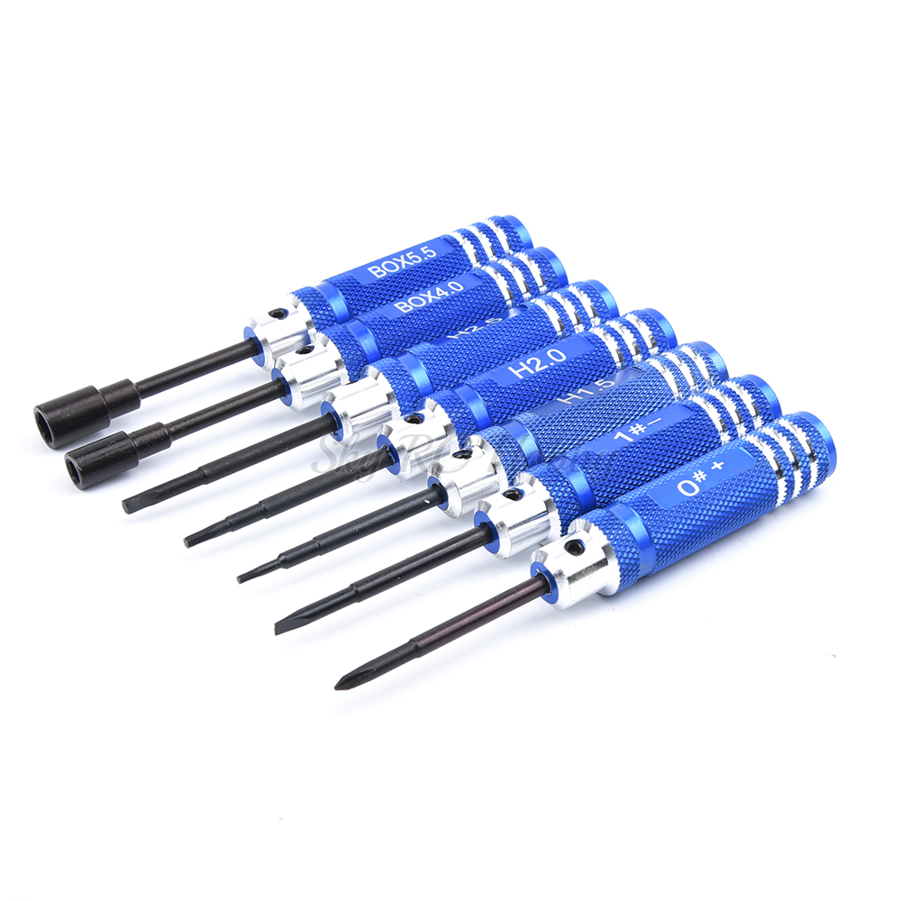 7PCS/Set 0/1/1.5/2/2.5/4/5.5mm - Rc Helicopter Tool Kit recension och pris