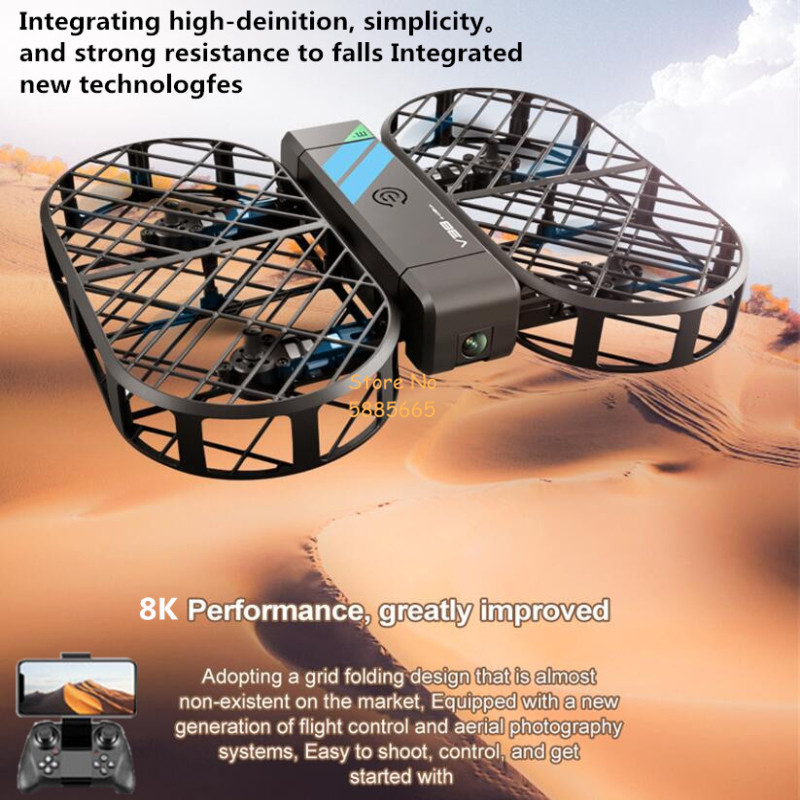 8K HD Camera 360° Protection O - Rc Helicopter Electric recension och pris