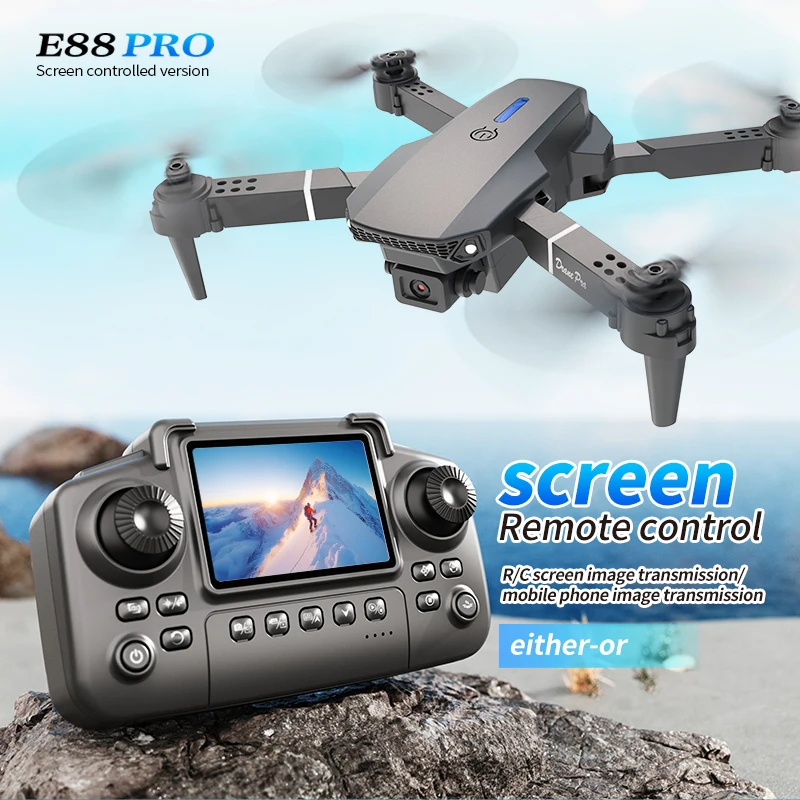 Professional E88 PRO Drone wit - Rc Helicopter Electric recension och pris
