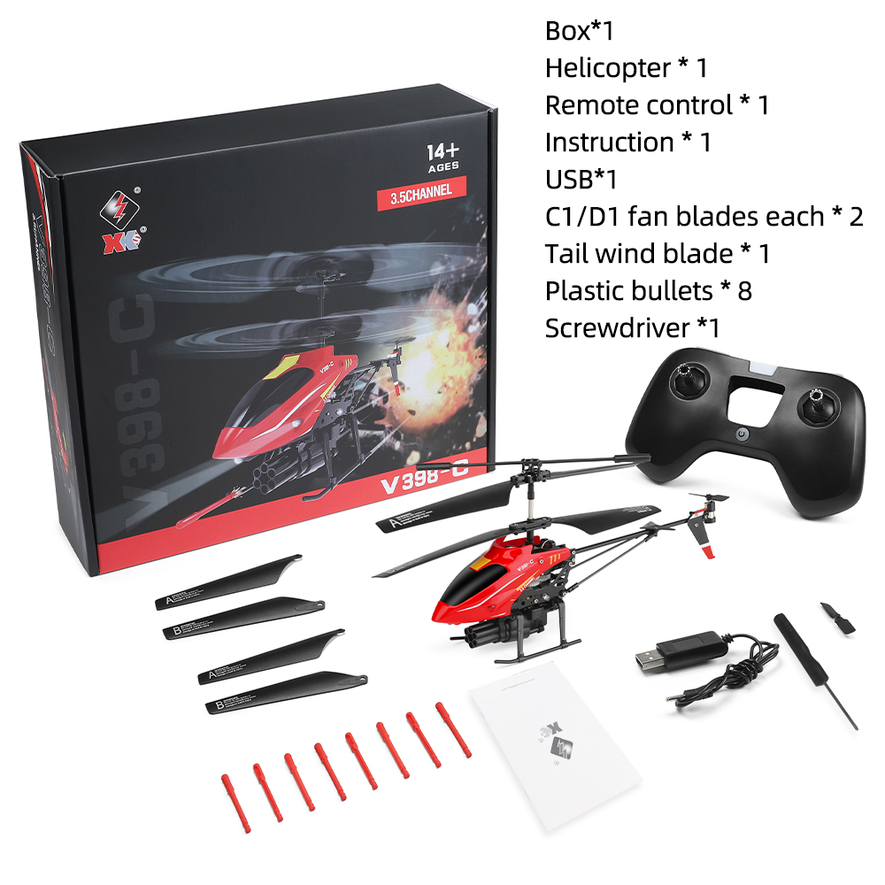 Wltoys RC Helicopter V398-C Pl - Rc Helicopter Gyro recension och pris