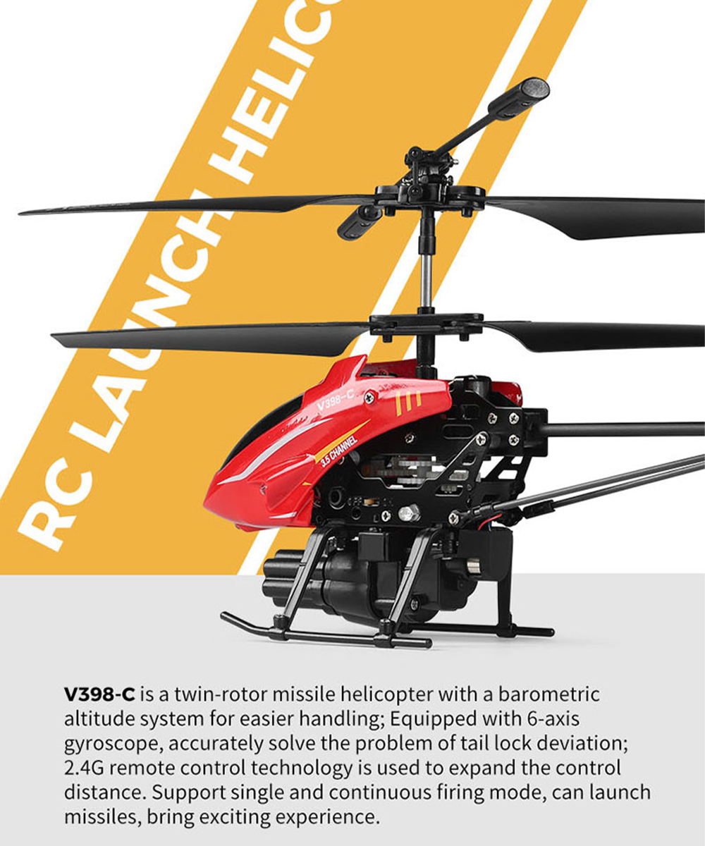 Wltoys RC Helicopter V398-C Pl - Rc Helicopter Gyro recension och pris