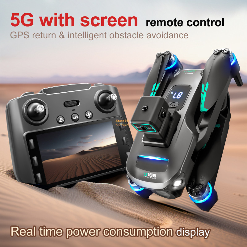 8K Dual Camera 5G WIFI FPV Rem - Rc Helicopter Electric recension och pris