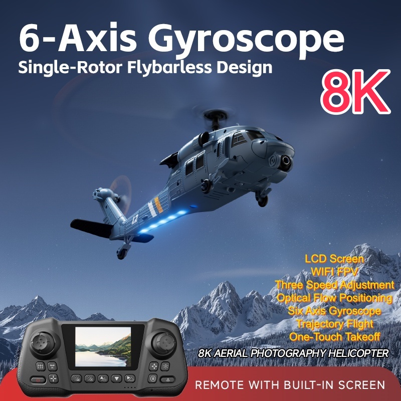 Military Remote Control Screen - Rc Helicopter Single Rotor recension och pris