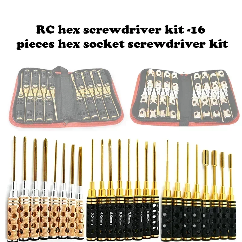 RC Hex Driver Set - 16pcs Hex  - Rc Helicopter Tool Kit recension och pris