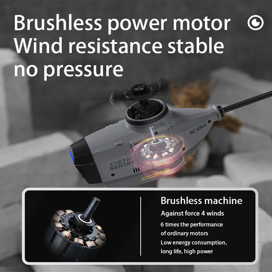 RC ERA C127 AI Sentry Mini Bru - Rc Helicopter Single Rotor recension och pris