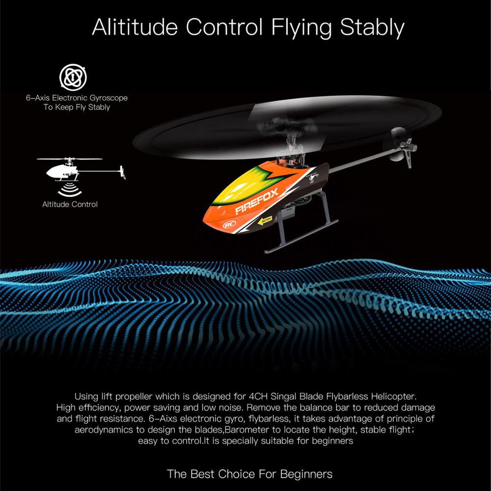 Single-Rotor Flybarless RC Hel - Rc Helicopter Single Rotor recension och pris