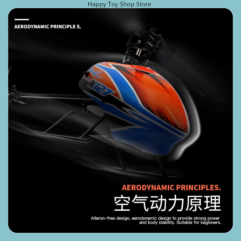 WLtoys XK K127 4CH Flybarless  - Rc Helicopter Single Rotor recension och pris