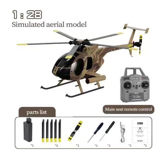 C189 MD500 RC Helicopter 1:28  - Rc Helicopter Nitro recension och pris